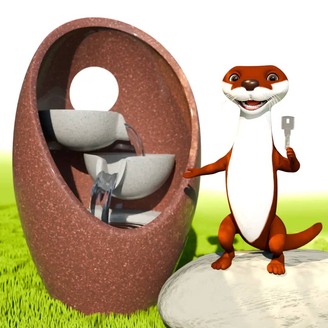 LES LOGICIELS OPEN SOURCE : DES OUTILS PRO ? 1 Une loutre style cartoon propose au lecteur la clé d'accès à une source.