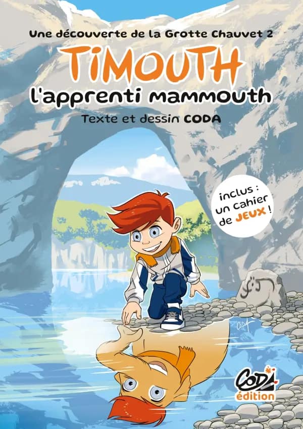 Illustration de couverture du livre pour enfants "Timouth l'apprenti mammouth"